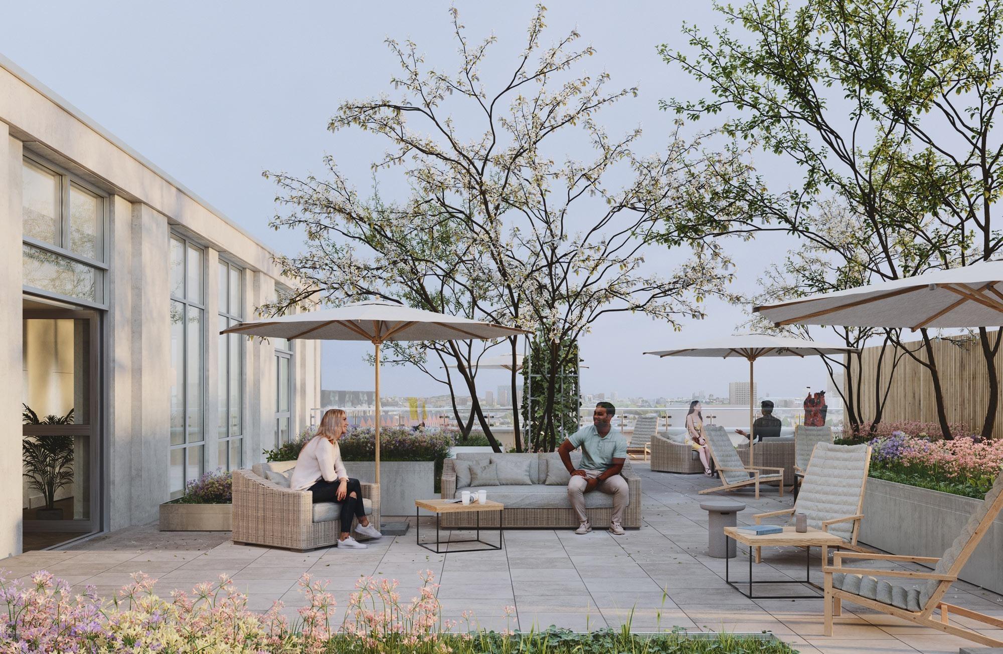 Take in the skyline from the roof terrace