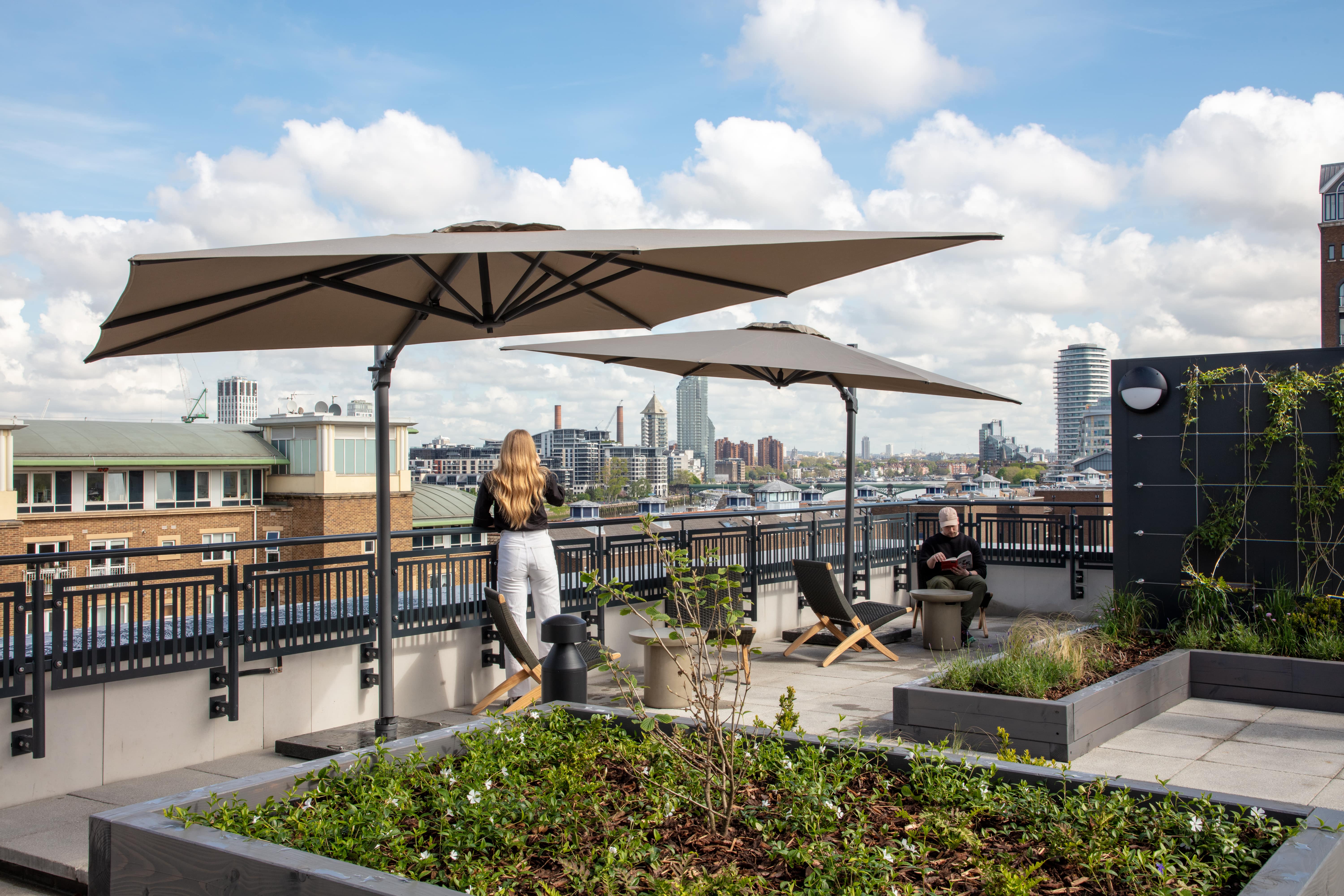 Take in the skyline from the roof terrace