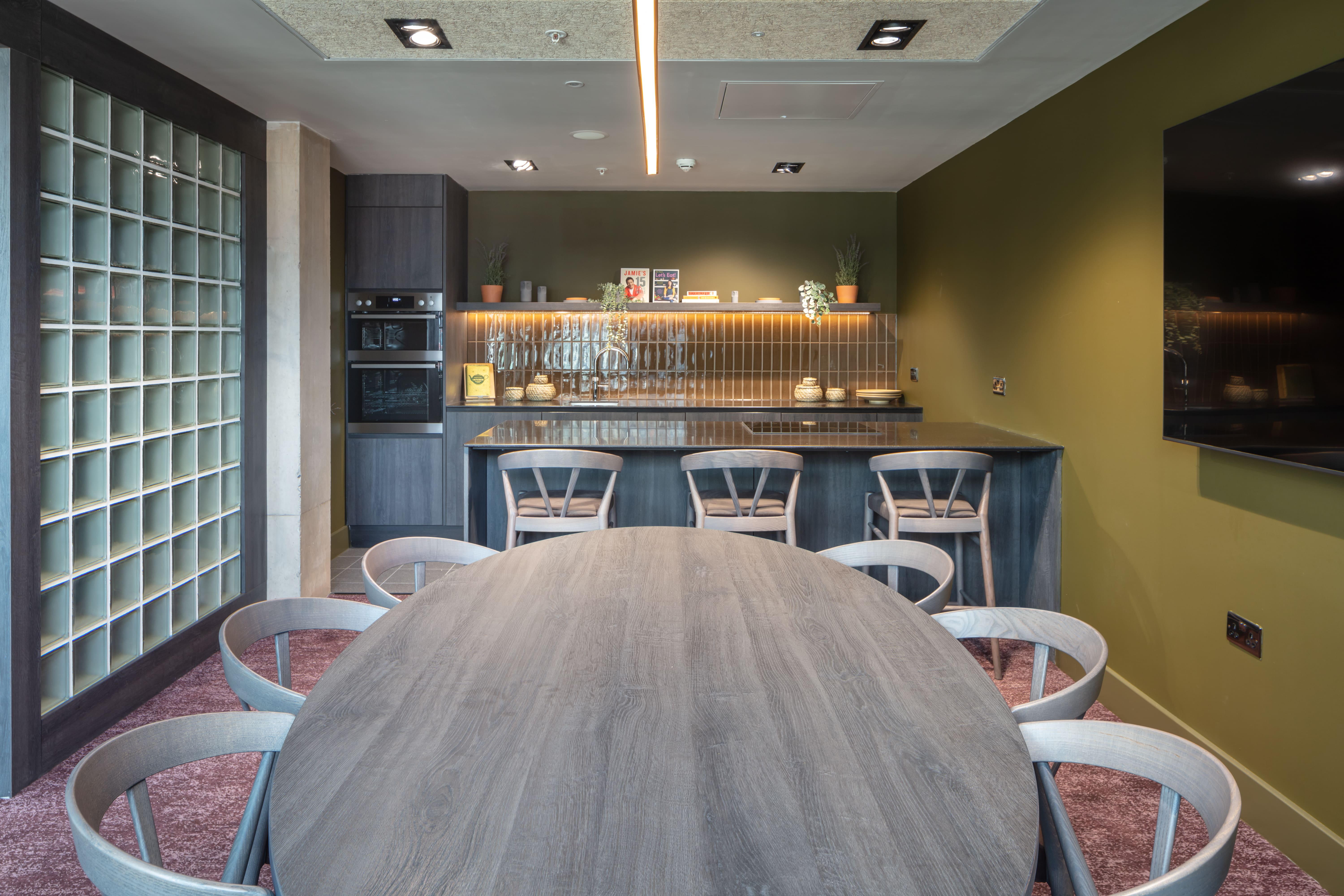 shared kitchen at battersea co-living