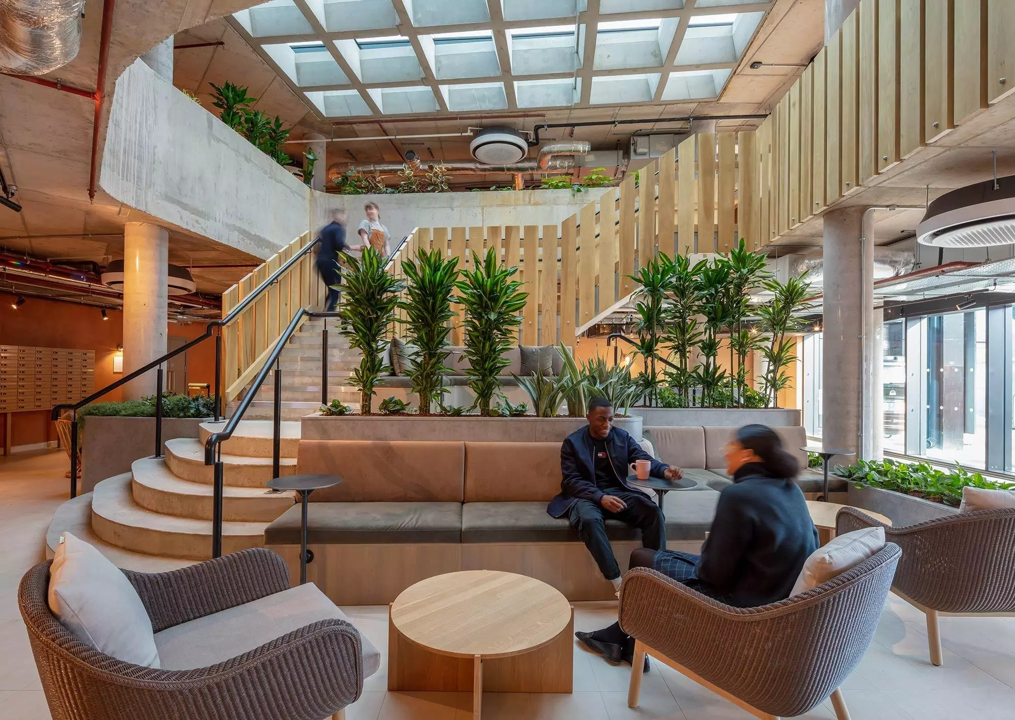 Grab your morning coffee with a neighbour in the lobby