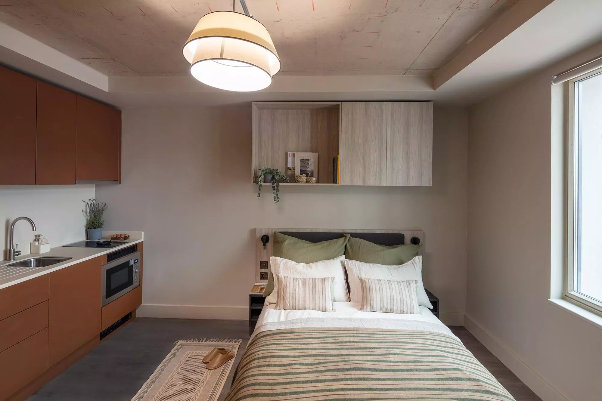 Enjoy downtime in your studio apartment