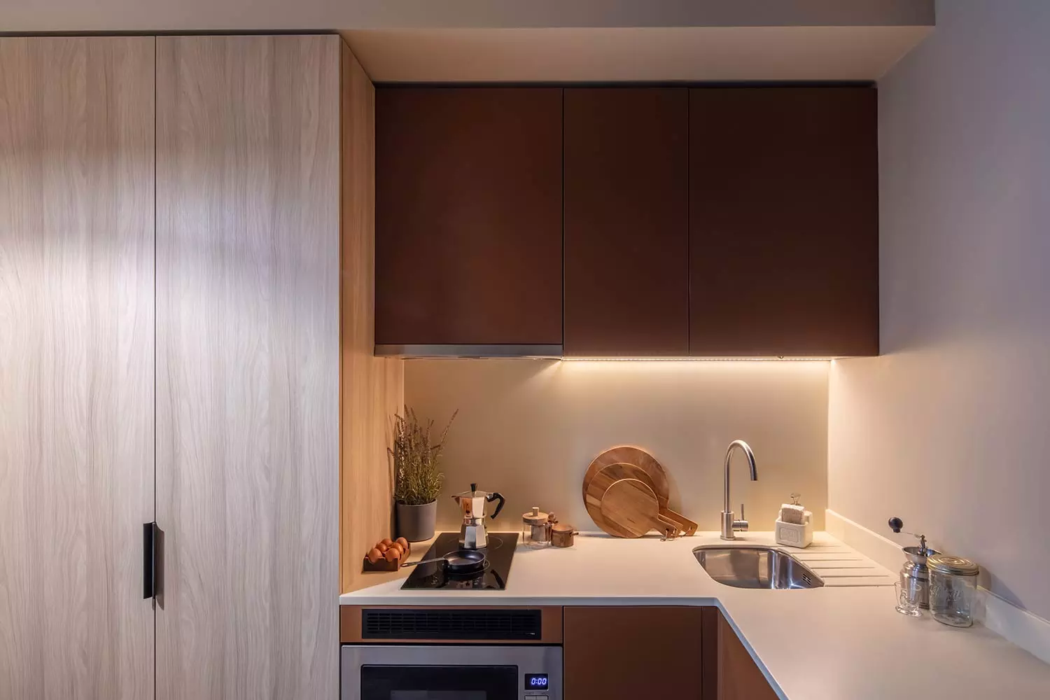 Make your favourite home-cooked meals in your private kitchenette